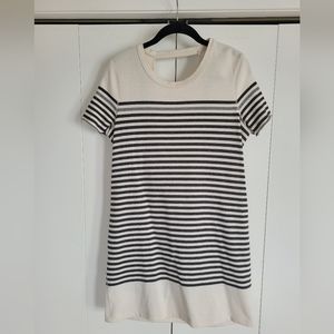 BCBG Scoop back stripped dress (medium)
